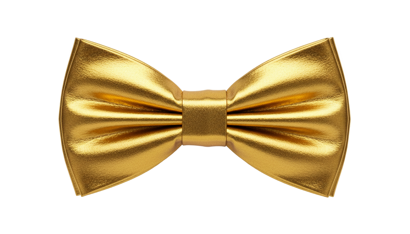 gold bow tie png PNG transparent background