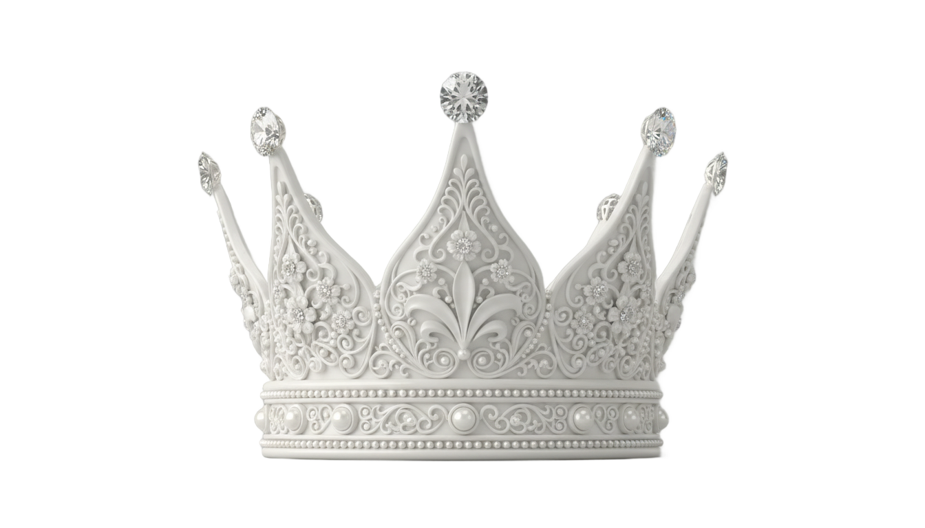 white crown png PNG transparent background