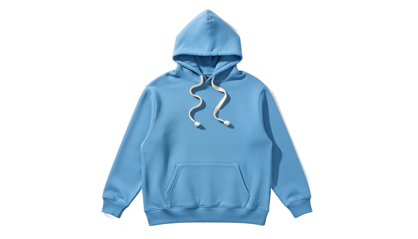 light blue hoodie png PNG transparent background