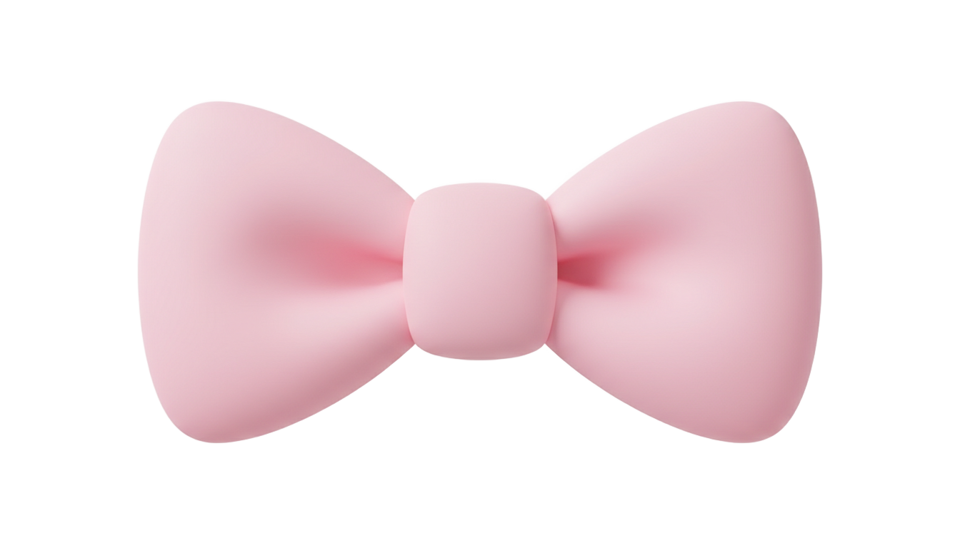 pink bow tie emoji png PNG transparent background