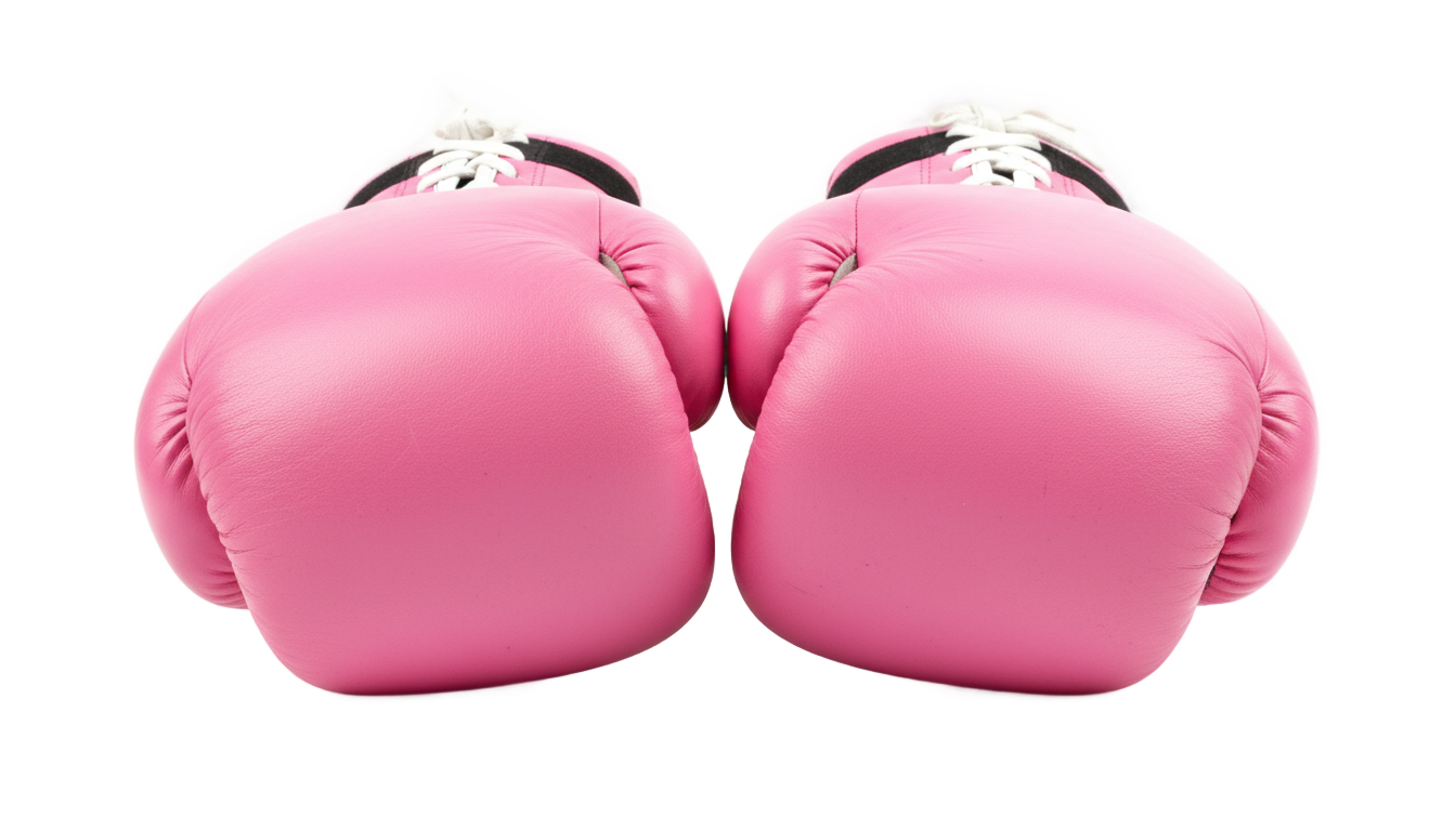 pink boxing gloves png PNG transparent background