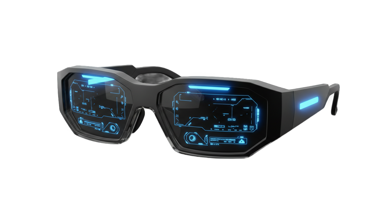 cyberpunk glasses png PNG transparent background