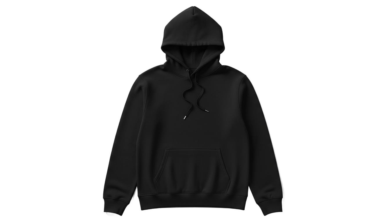 blank black hoodie png PNG transparent background
