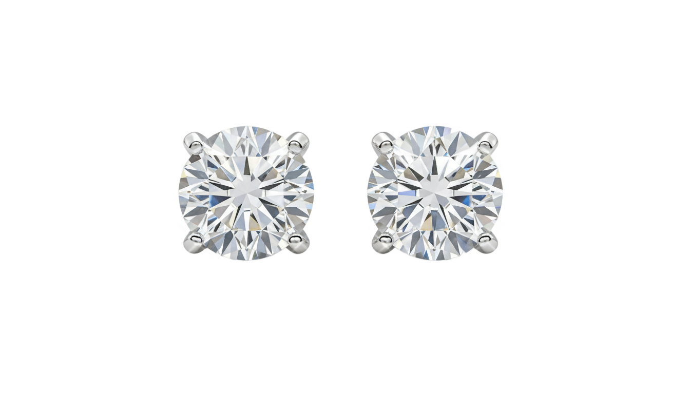 diamond stud earrings png PNG transparent background