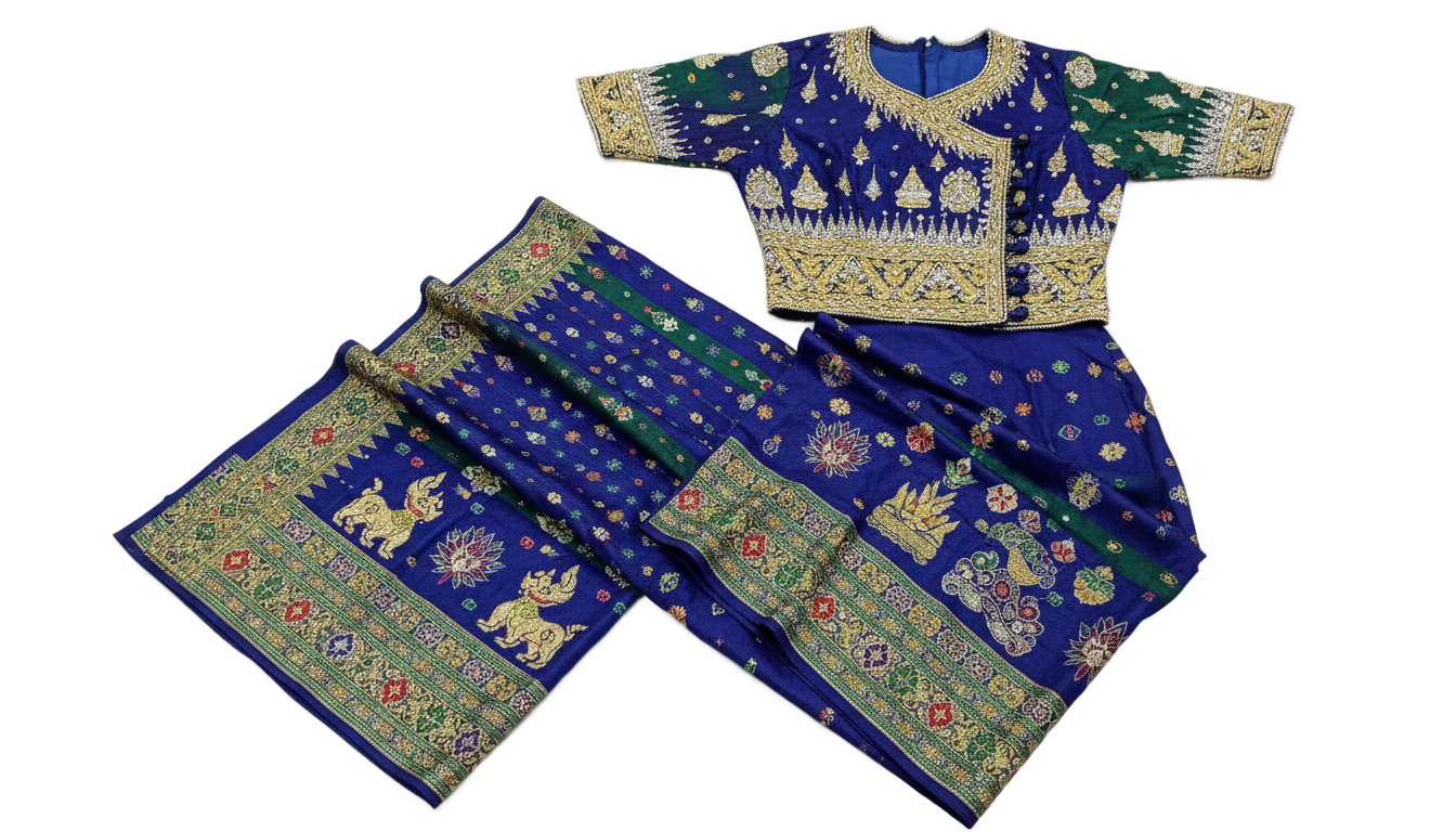 myanmar dress png PNG transparent background