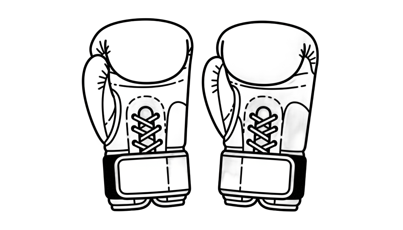 boxing gloves silhouette png PNG transparent background