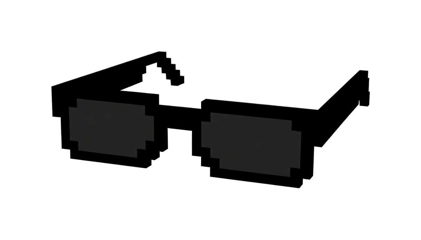 thug life glasses png PNG transparent background