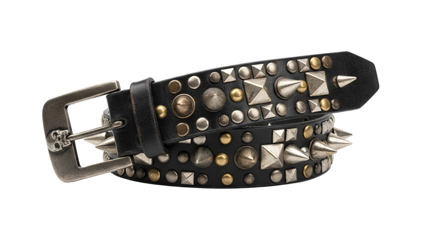 studded belt png PNG transparent background