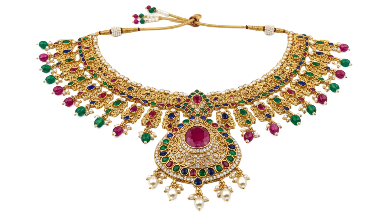 indian necklace png PNG transparent background