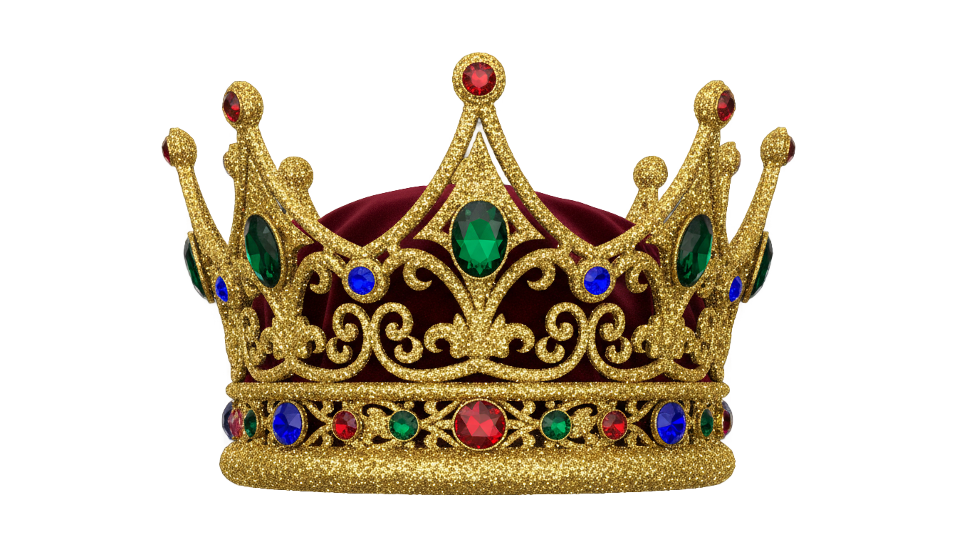 gold glitter crown png PNG transparent background