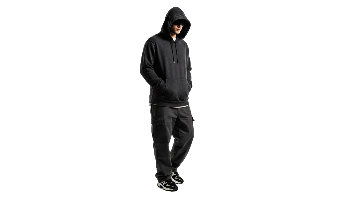 man with hoodie png PNG transparent background