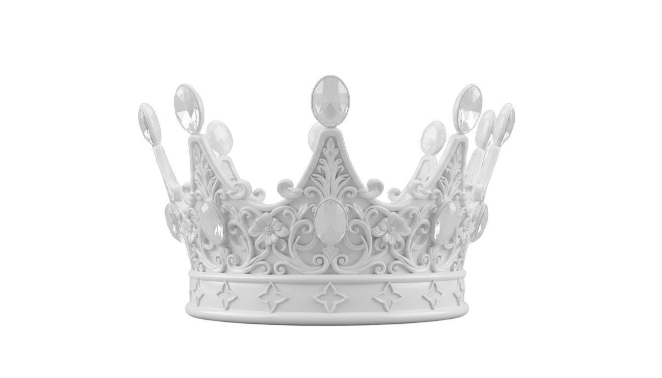 white crown png PNG transparent background