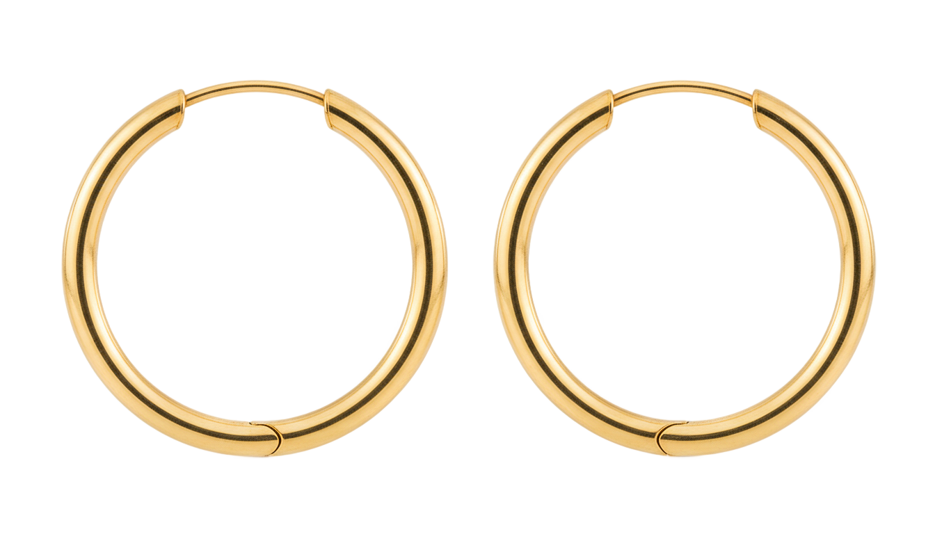 hoops earrings png PNG transparent background