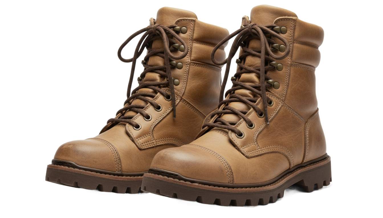 military boots png PNG transparent background