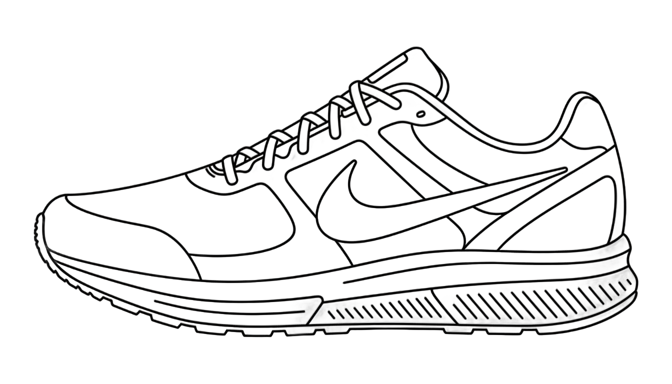 sneaker silhouette png PNG transparent background