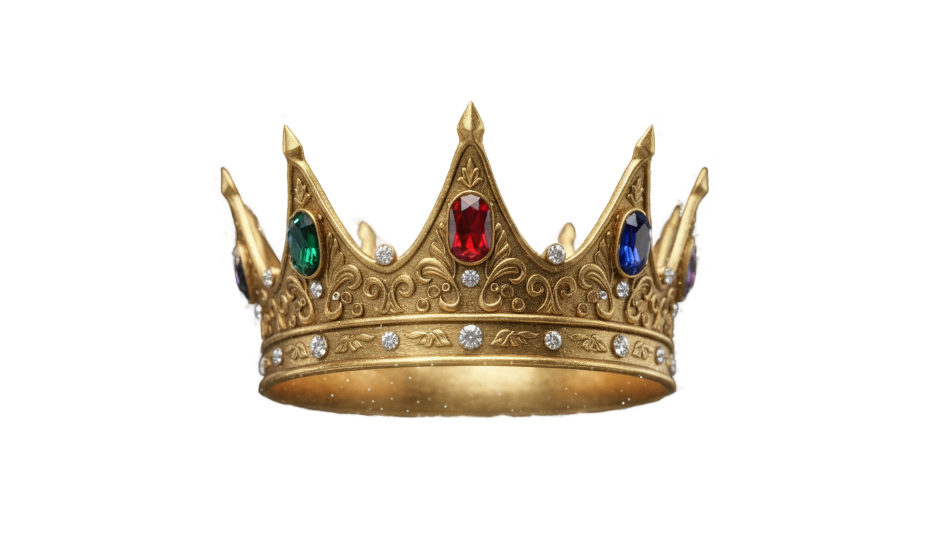 glowing crown png PNG transparent background