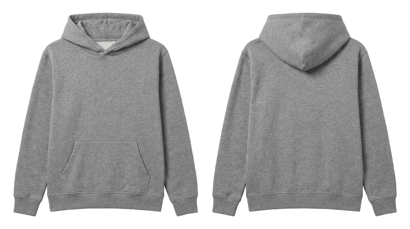 hoodie polos depan belakang png PNG transparent background