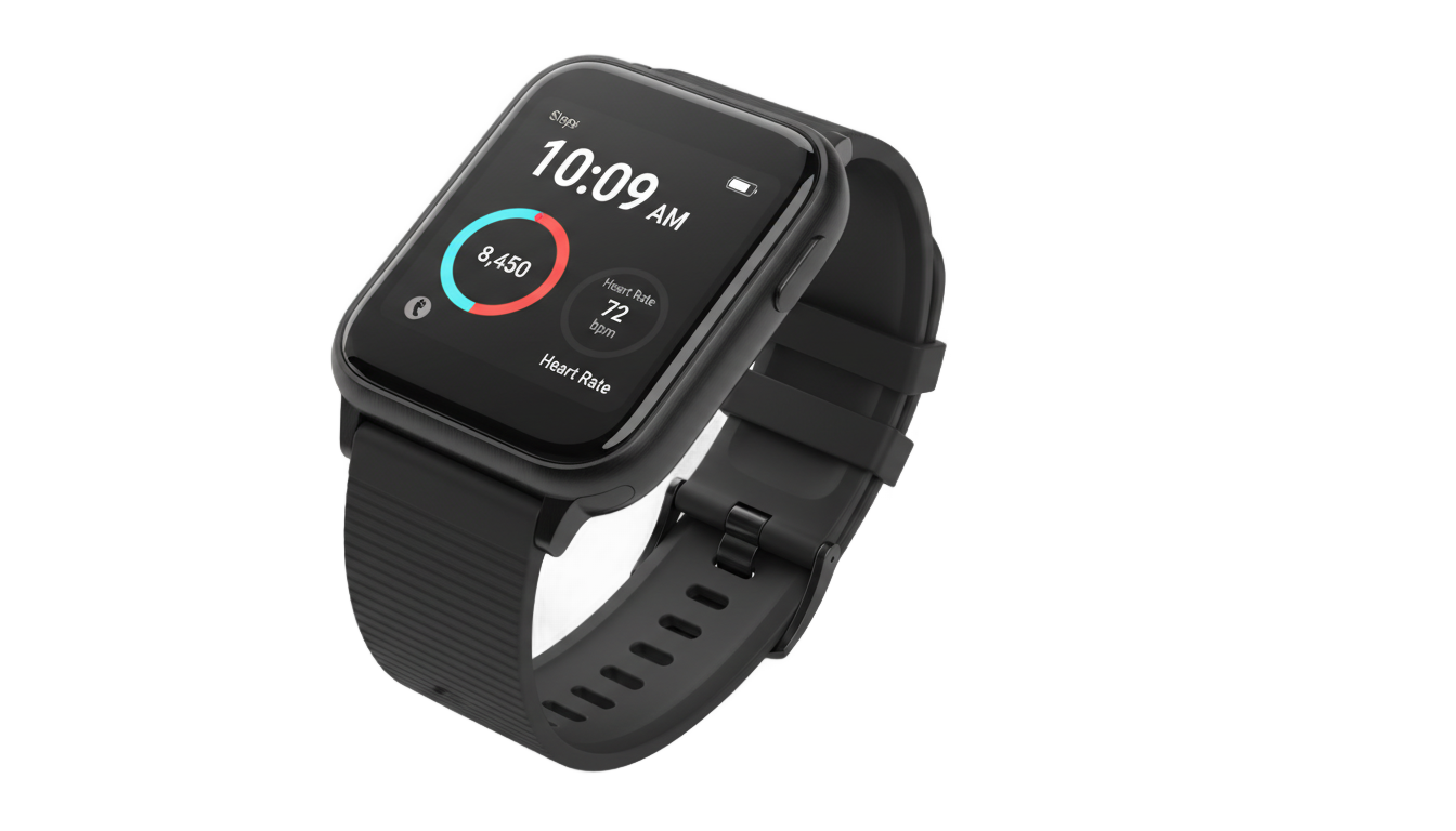 black smart watch png PNG transparent background