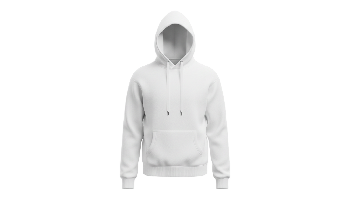 white hoodie mockup png PNG transparent background