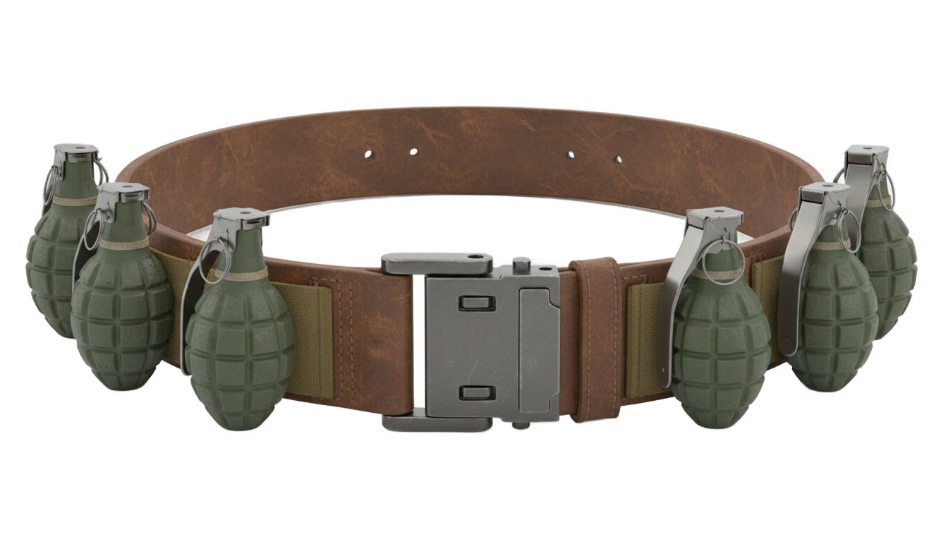 grenade belt png PNG transparent background