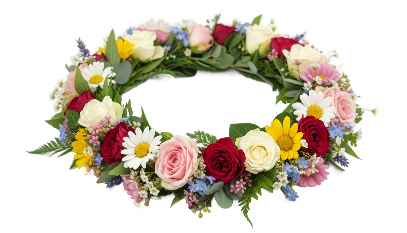 png flower crown PNG transparent background