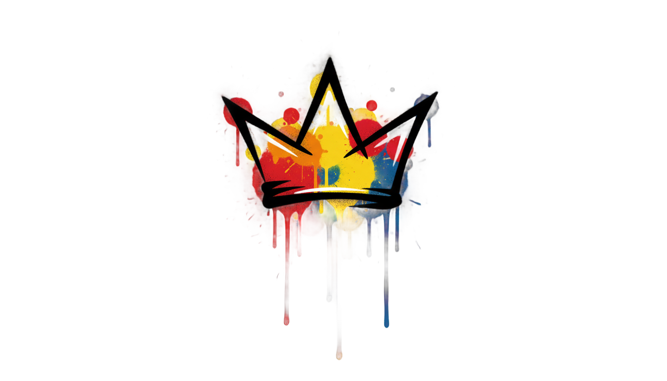 graffiti crown png PNG transparent background