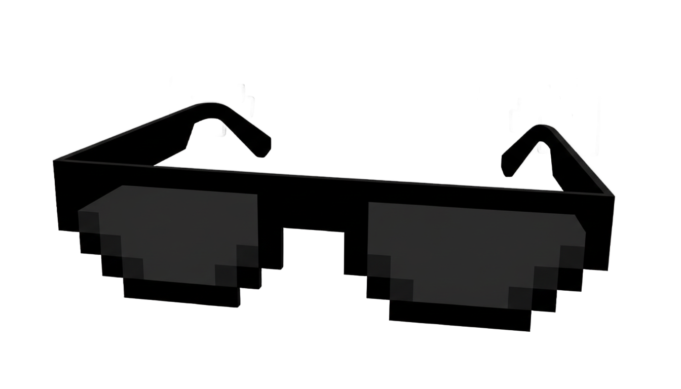 thug sunglasses png PNG transparent background