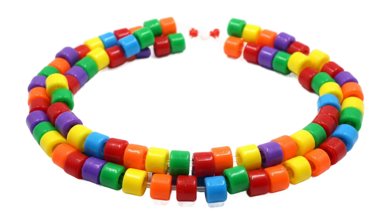 kandi necklace png PNG transparent background