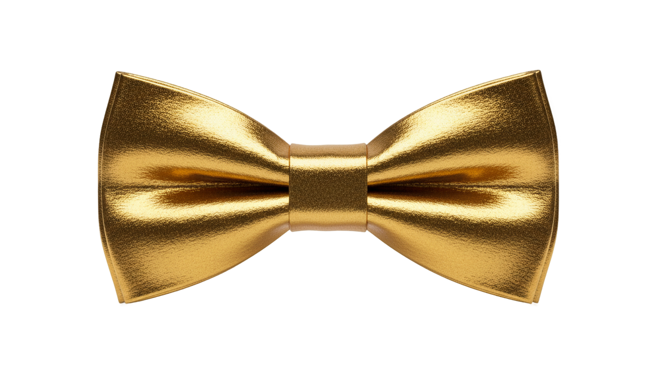 gold bow tie png PNG transparent background