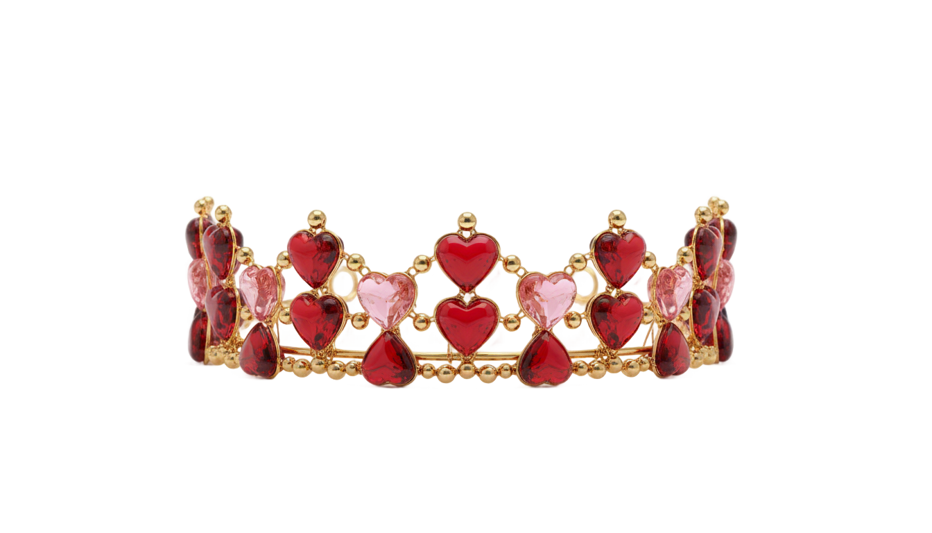 hearts crown png PNG transparent background