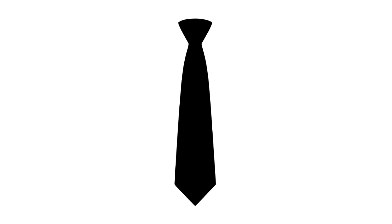 tie silhouette png PNG transparent background