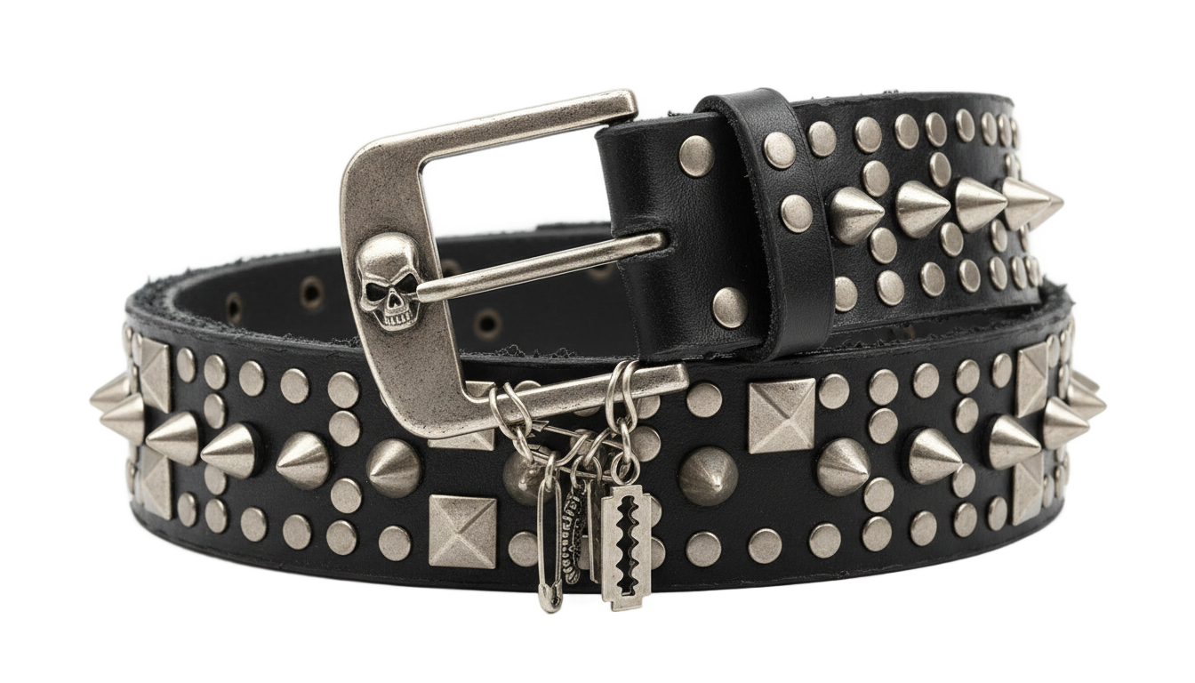 studded belt png PNG transparent background
