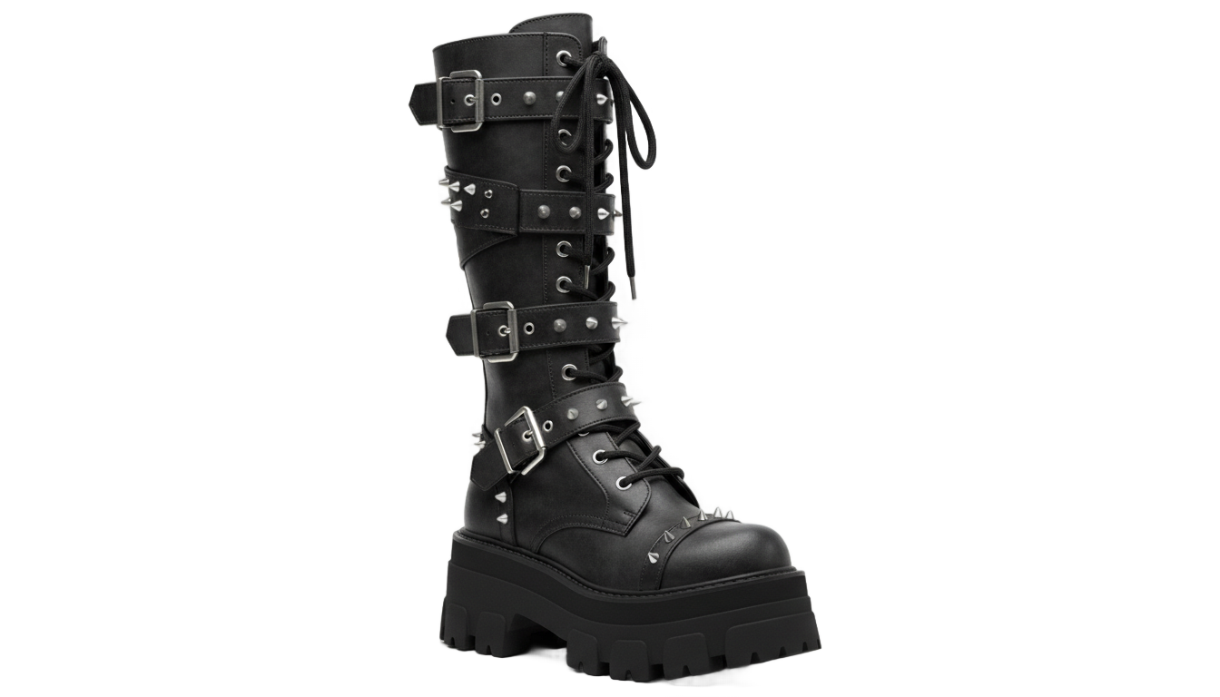goth boots png PNG transparent background