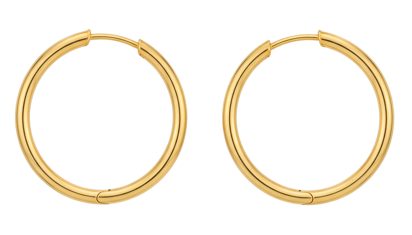 hoops earrings png PNG transparent background