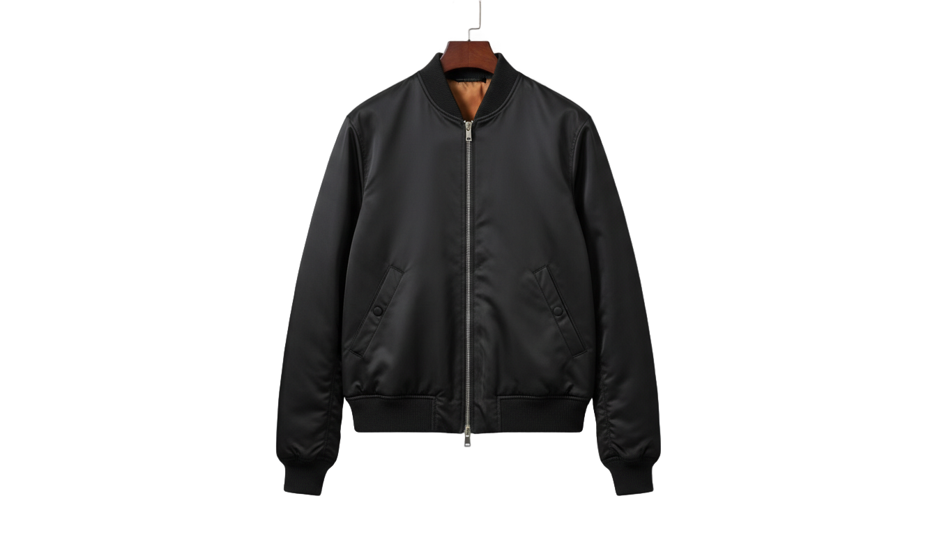 black bomber jacket png PNG transparent background