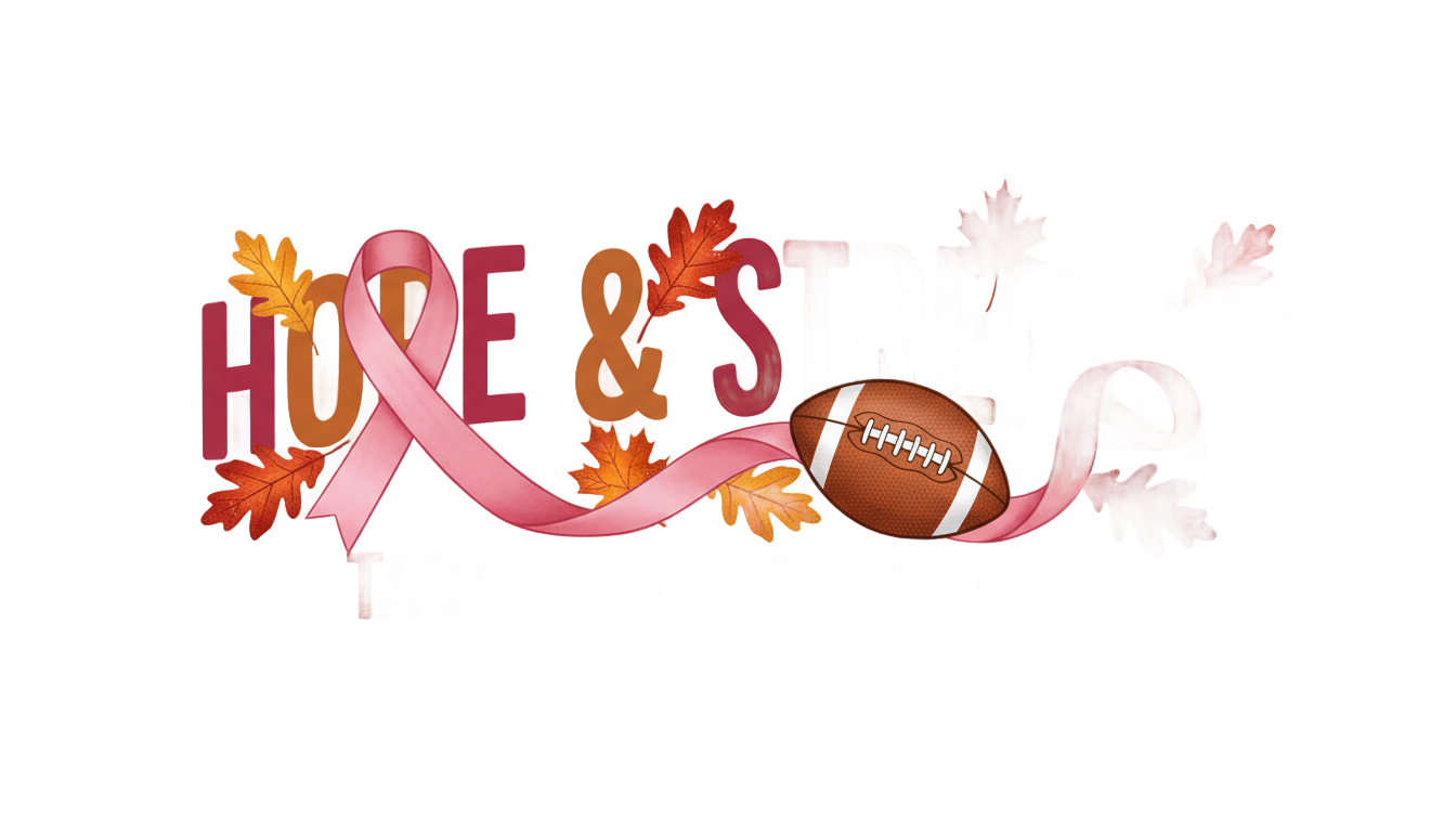 in october we wear pink and watch football png PNG transparent background