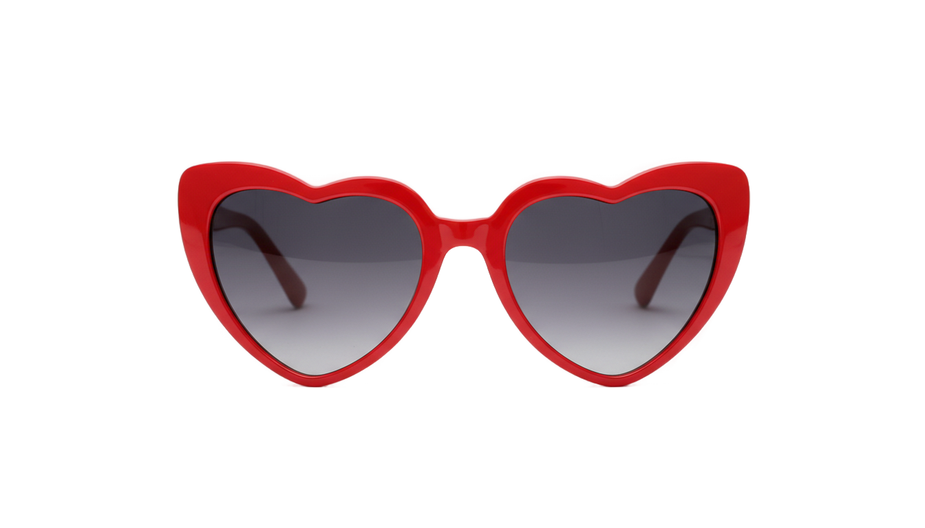 heart glasses png PNG transparent background