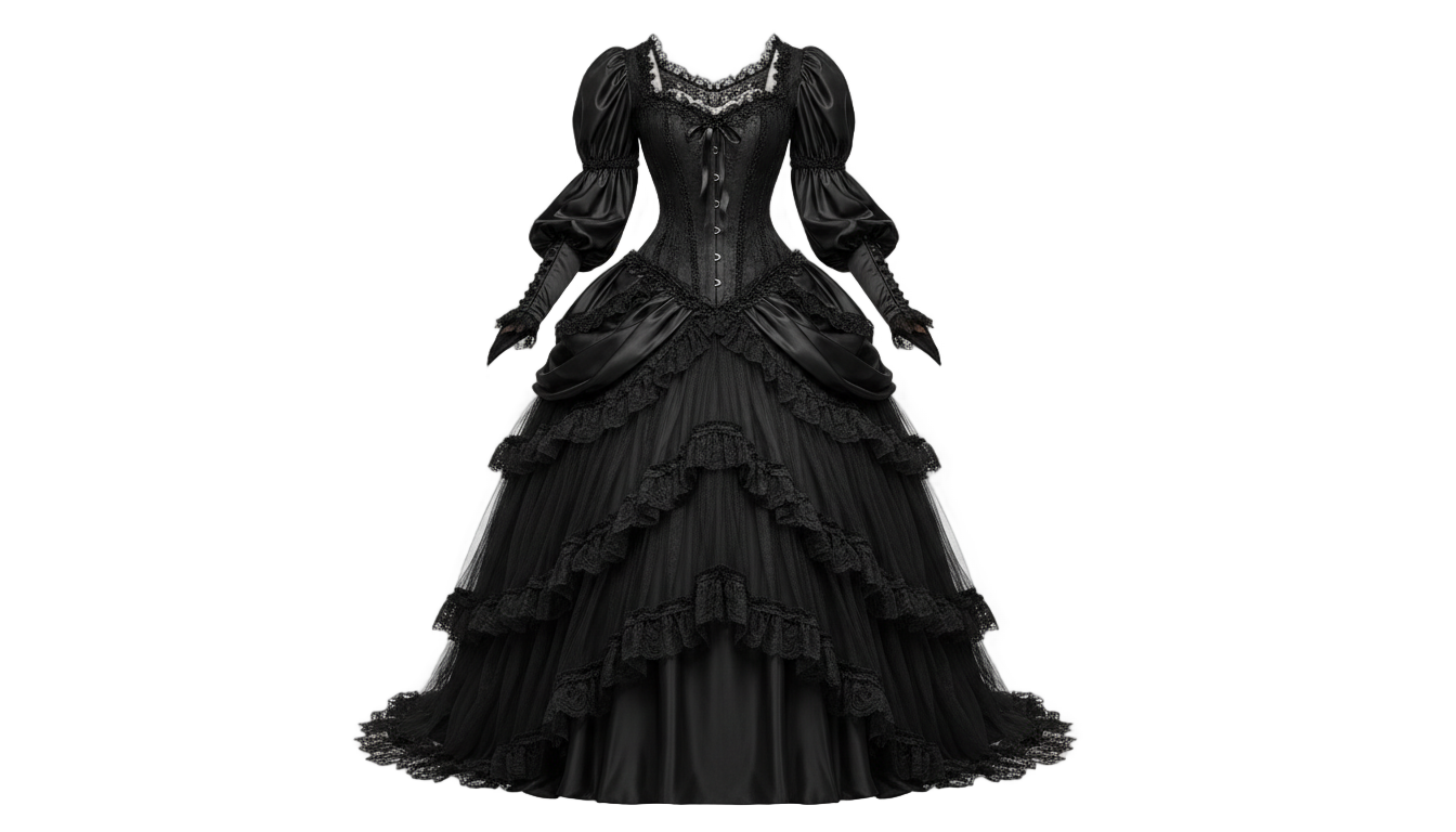 goth dress png PNG transparent background