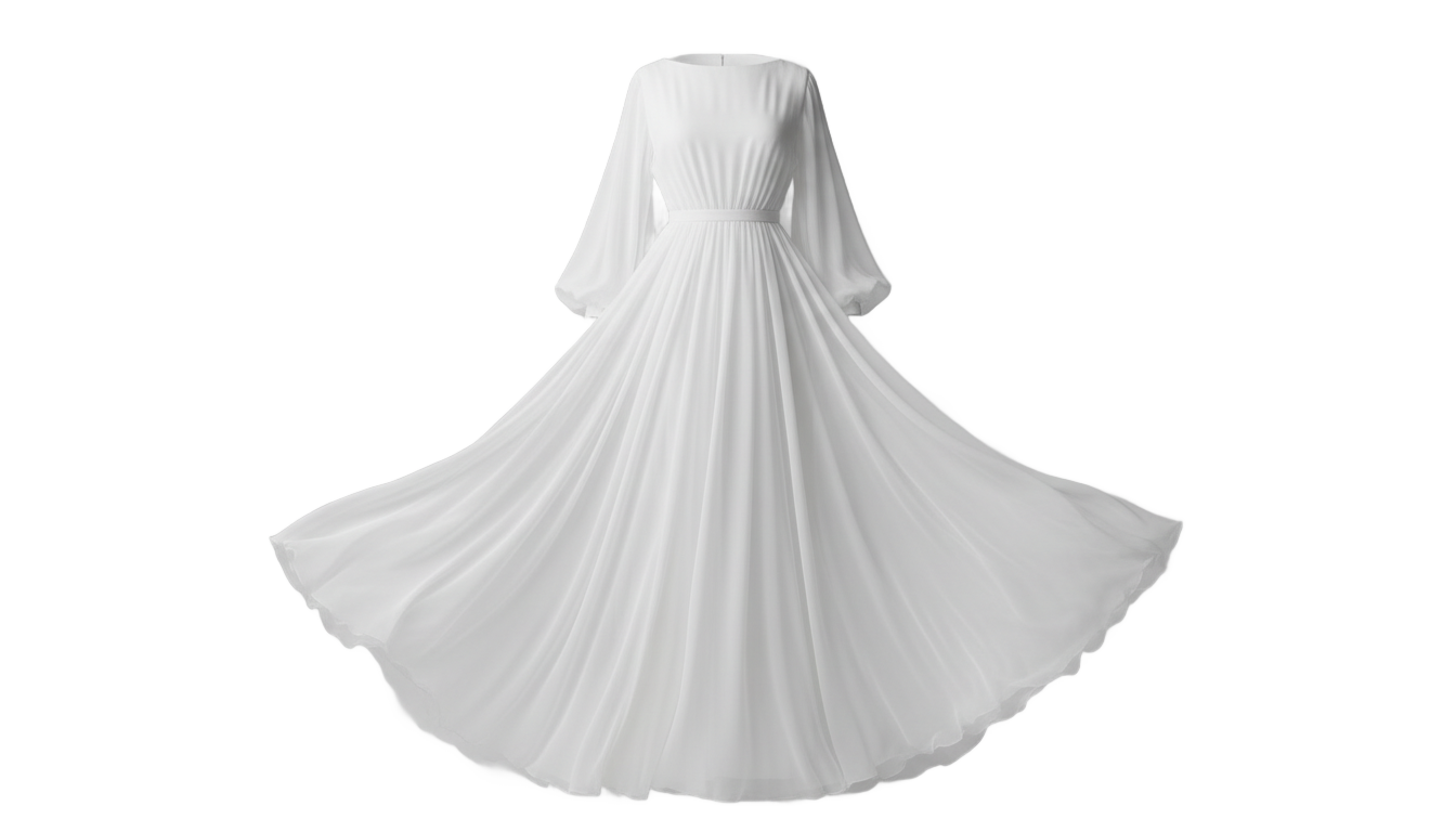 white dress png PNG transparent background