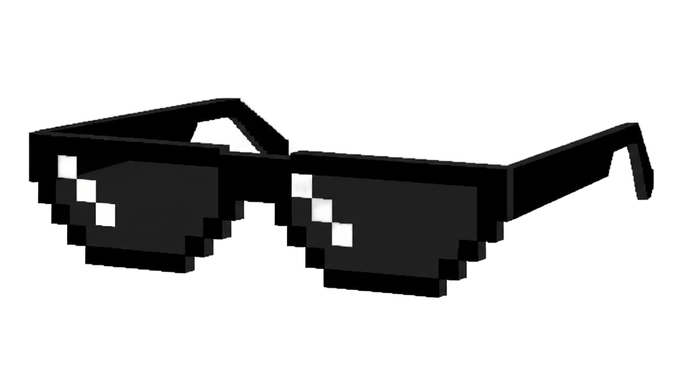 meme glasses png PNG transparent background