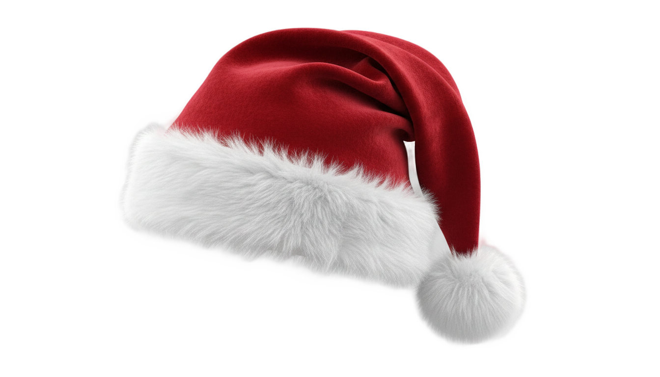 realistic santa hat png PNG transparent background