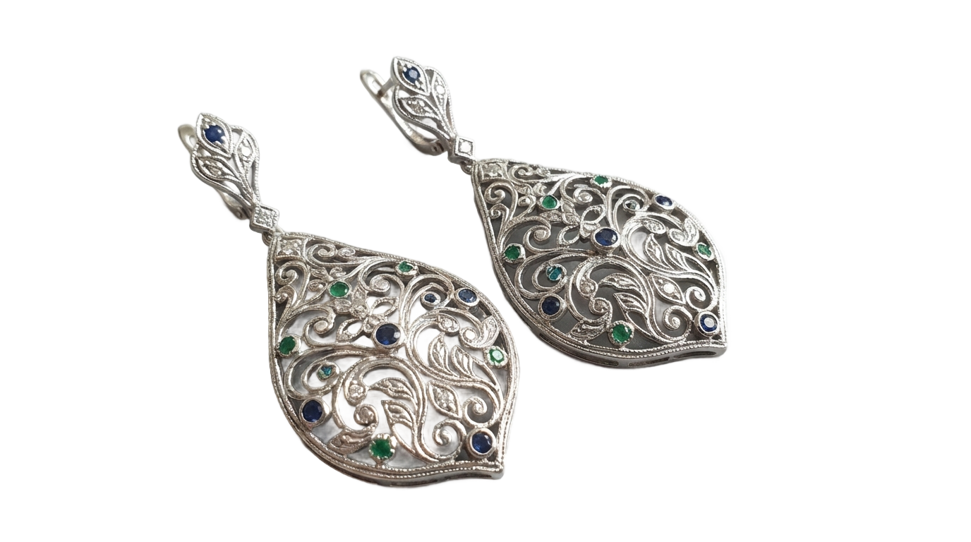 png silver earrings designs with price PNG transparent background