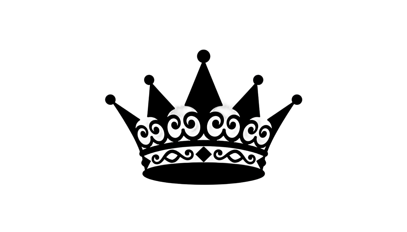king crown silhouette png PNG transparent background