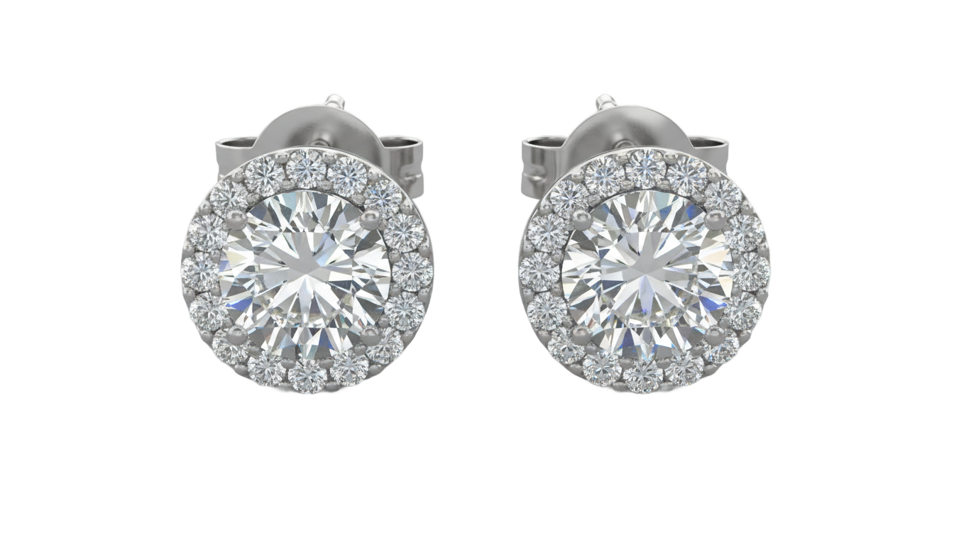 diamond earrings png PNG transparent background