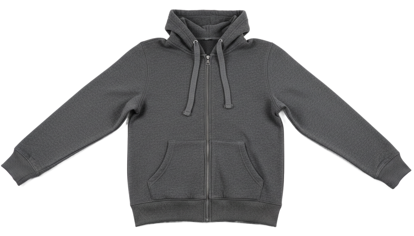 full zip up hoodie template png PNG transparent background