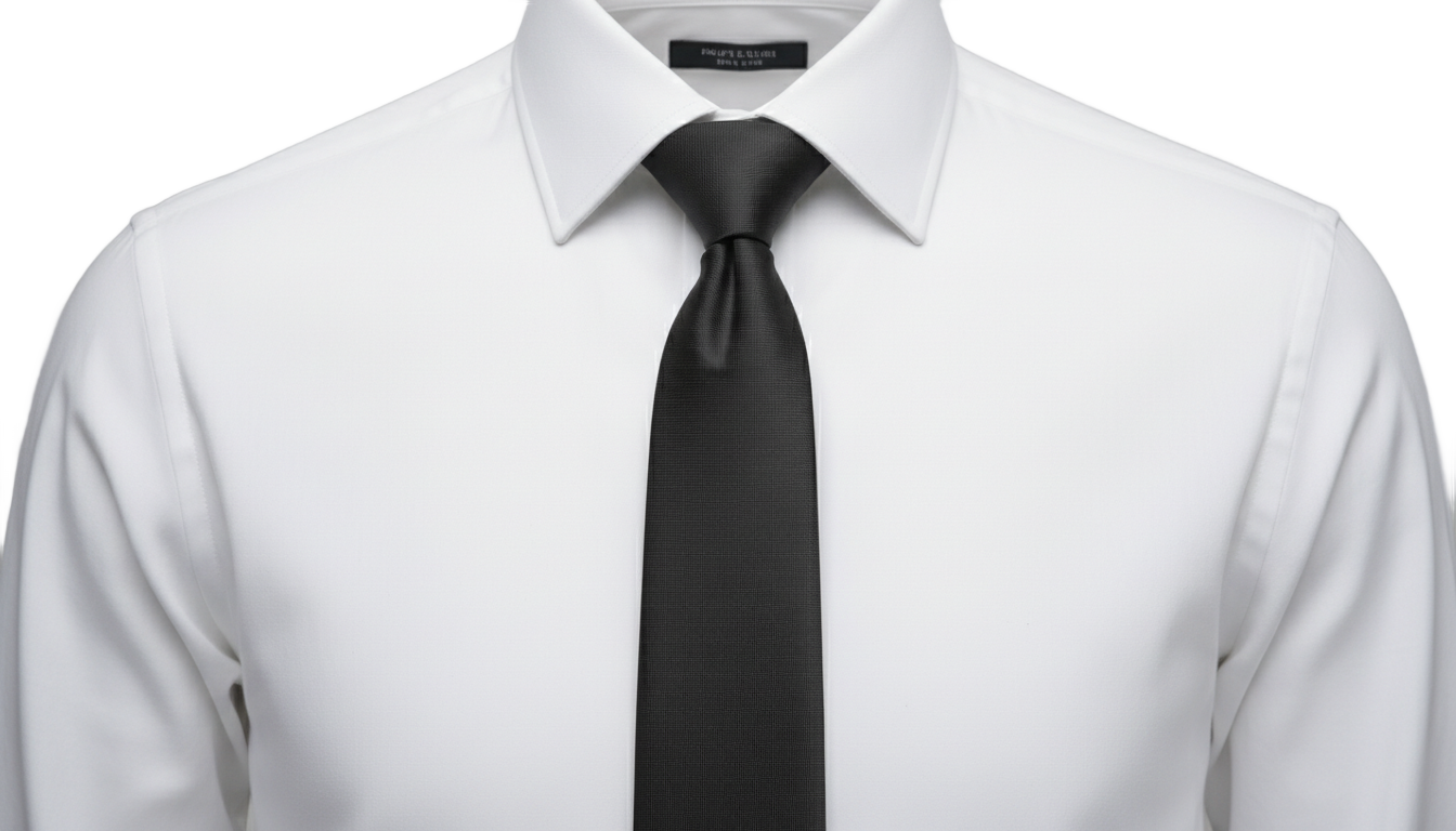 white shirt with black tie png PNG transparent background
