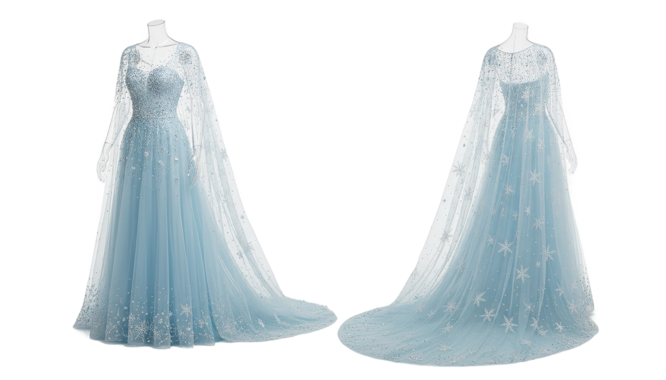 elsa dress png PNG transparent background