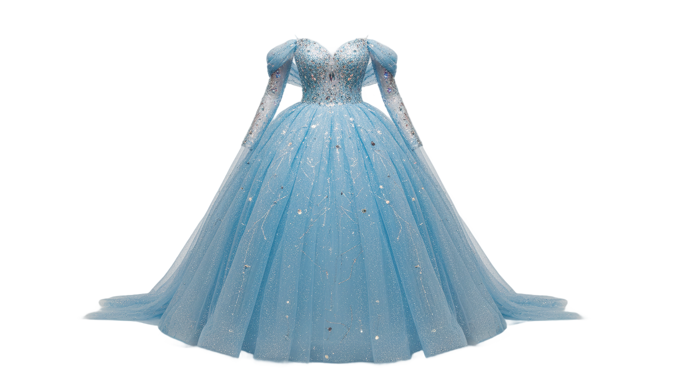cinderella dress png PNG transparent background