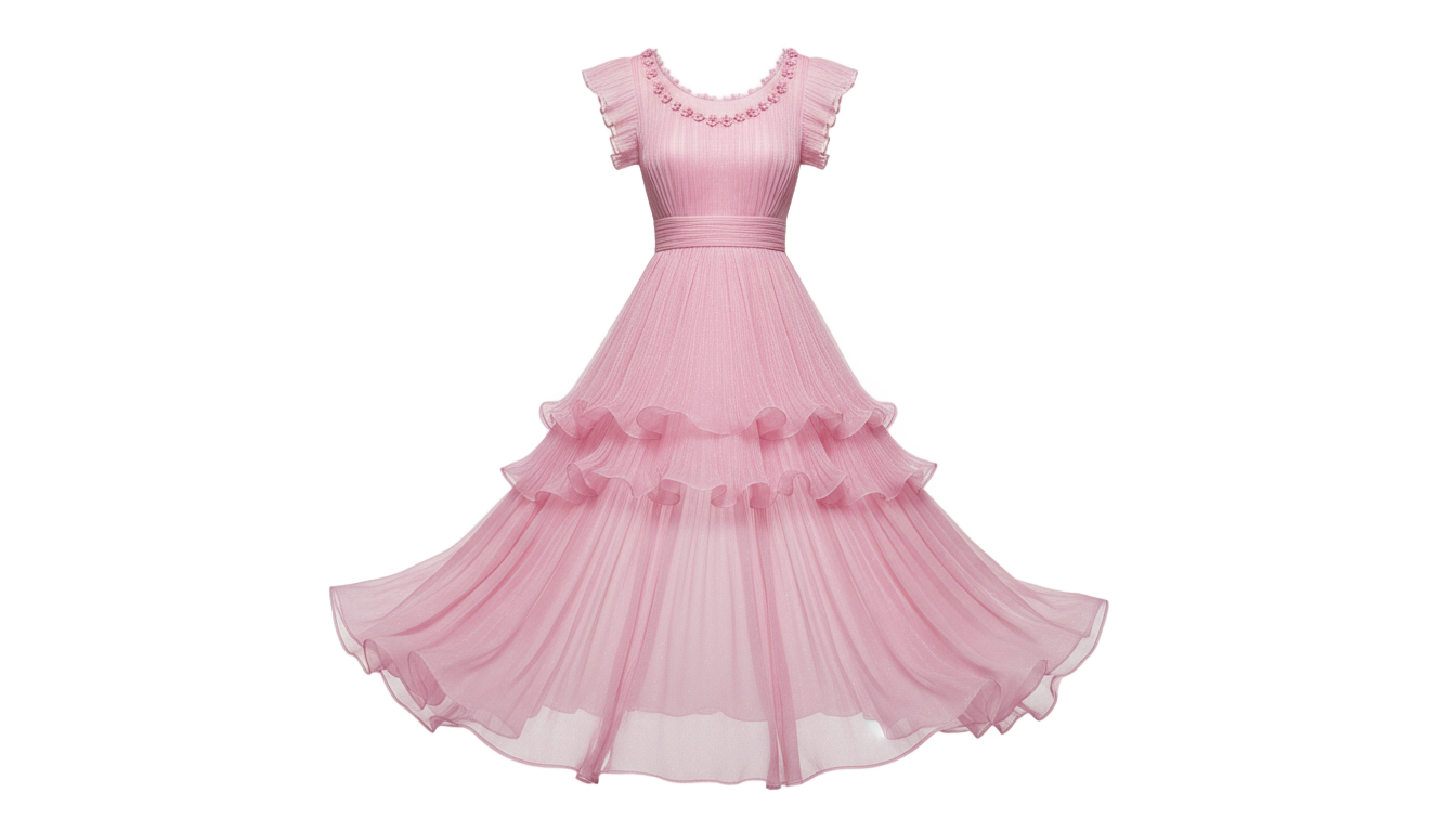 pink dress png PNG transparent background