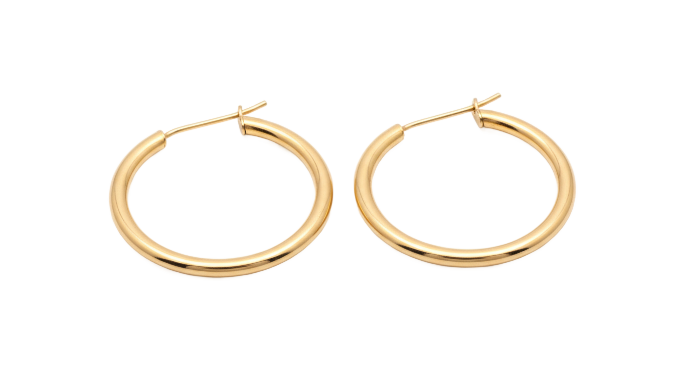 round earrings png PNG transparent background